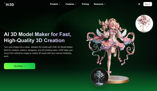 From Digital Ideas to Printable Reality: How Hi3D Makes AI-Powered 3D Creation More Accessible